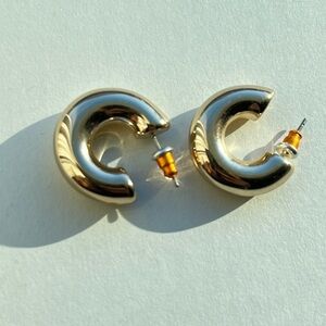 J. Crew Gold Hoop Earrings